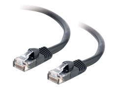 Kabel / 15 m Mlded/Btd Black CAT5E PVC U