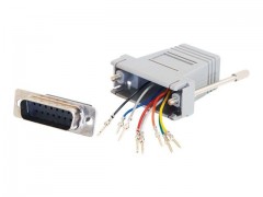 Kabel / RJ45 / DB15F MOD Adptr Grey