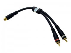 Kabel / City RCA FeMale TO 2 Male Y-CBL