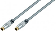 S-VHS Kabel, Stecker auf Stecker, vergoldet, 2,5 m