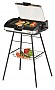 Cloer Barbecue-Standgrill 6720 / Schwarz-Silber