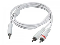 Kabel / 1 m 3.5 mM M to 2x 3.5 mM M wht