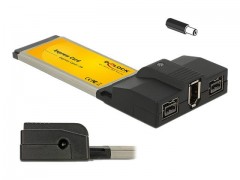 Express Card > FireWire 1x A 2x B Delock