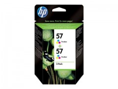 HP Ink Cart 57/3c 17ml 2pk