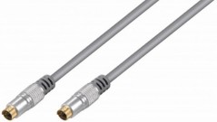 S-VHS Kabel, Stecker auf Stecker, vergoldet, 20 m